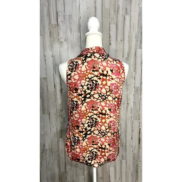 Michael Kors Women's Cowl Neck Floral Blouse Top Size Small Multicolor - Picture 4 of 6